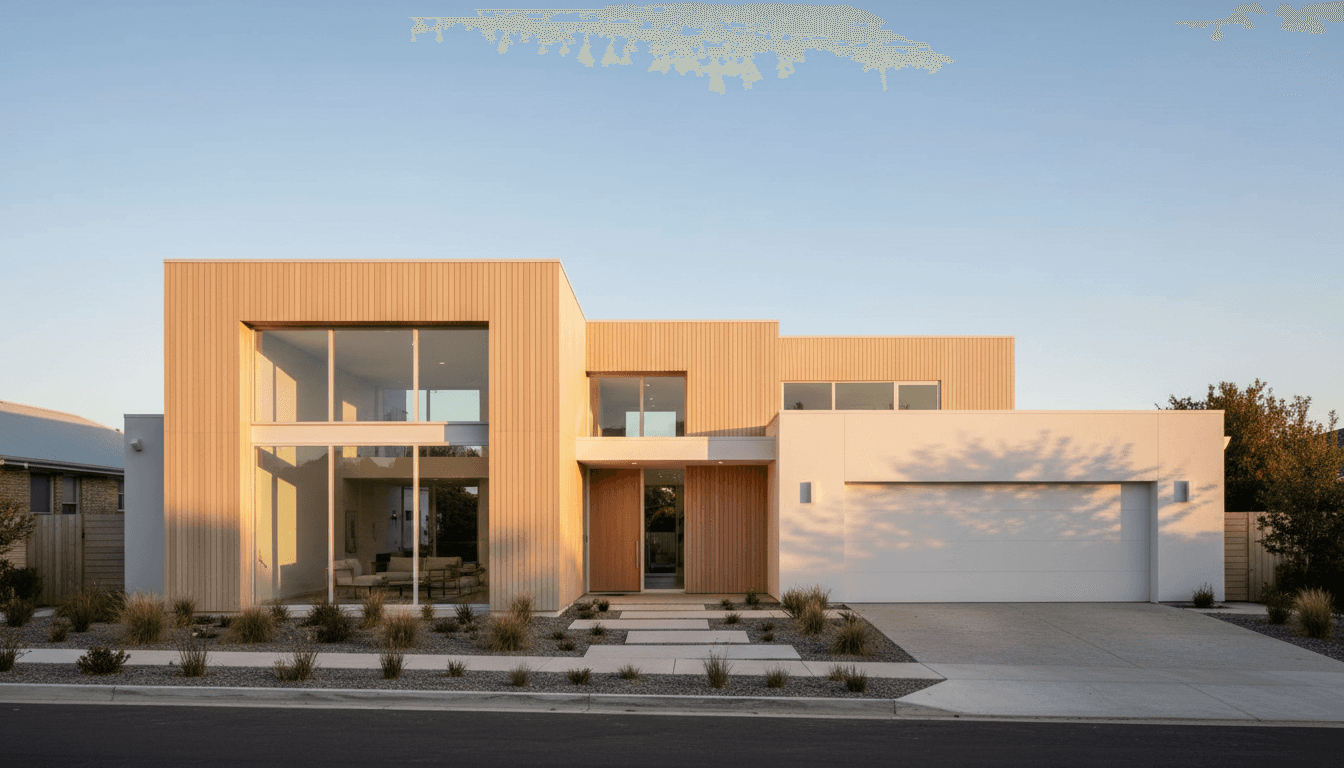 Modern residential building exterior in Yverdon-les-Bains with clean architectural lines